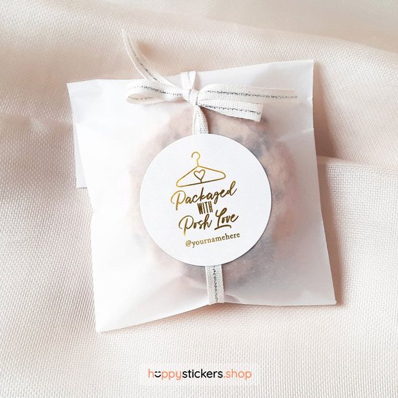 Packaged with Posh Love! Stickers & Labels with your custom text - Picture 8 of 17